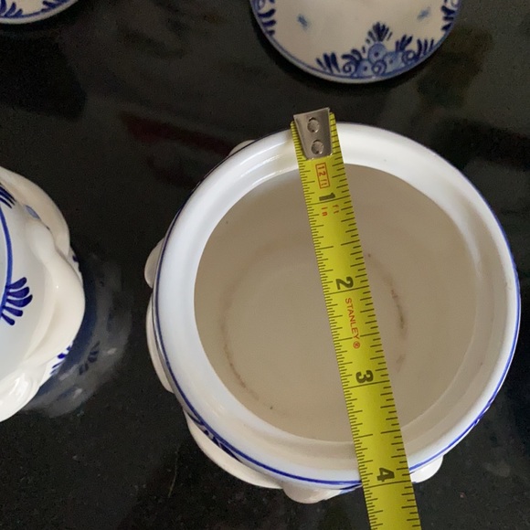❤️HOST PICKS❤️Vintage Delft 1984 blue/white Goose canisters - Picture 8 of 15